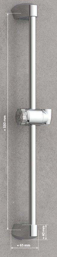 SCHÜTTE Stella Douche Glijstang - 58 cm - Chroom
