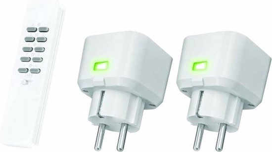KlikAanKlikUit Startset - 2 Stopcontactdimmers met Afstandsbediening - ACC2-20R