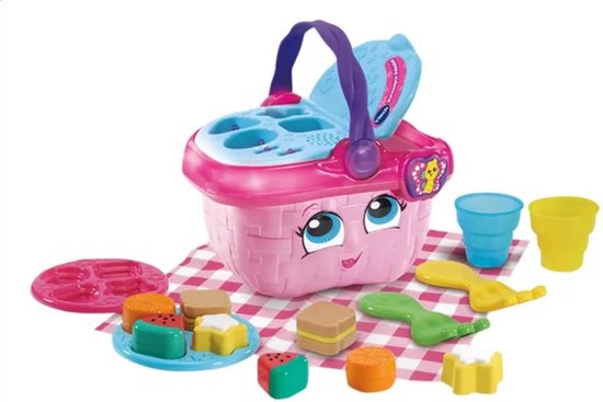 VTech Vormenpret Picknickset - Cadeau Kinderen - Educatief Baby Speelgoed - Vormen, Kleuren, Etenswaren & Reacties - Cadeau - 1 tot 4 Jaar