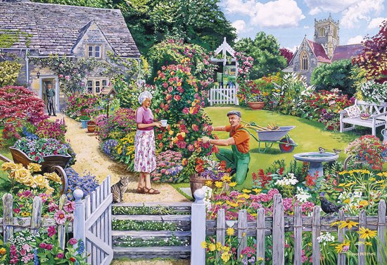 Gibsons - The Gardener s Round (door Trevor Mitchell) - 4×500 stukjes 48×34cm (b×h) - Legpuzzel voor volwassenen