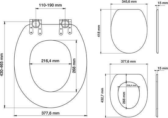 Tiger Douglas - WC bril - Soft Close - MDF / FSC - Walnoot