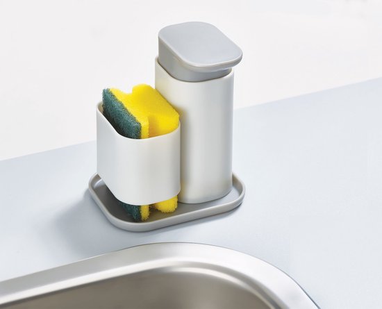 Joseph Joseph Duo Opal - Zeepdispenser met Sponshouder