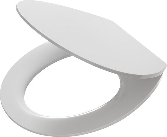 Tiger Blade - WC bril - Toiletbril met deksel - Soft Close - Easy Clean functie - Duroplast - Wit 2eK