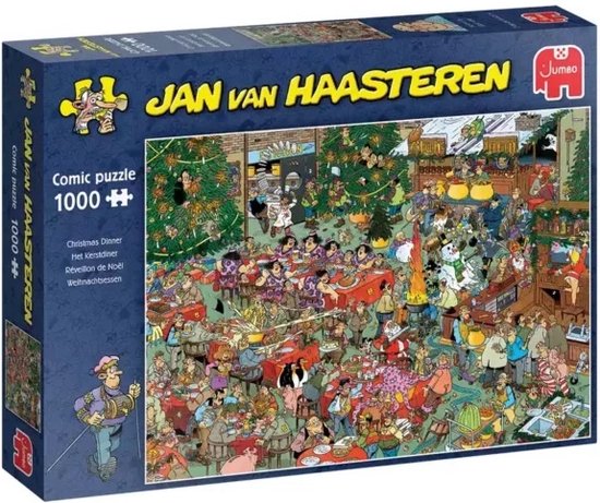 Jan van Haasteren – Het Kerstdiner Puzzel 1000 Stukjes