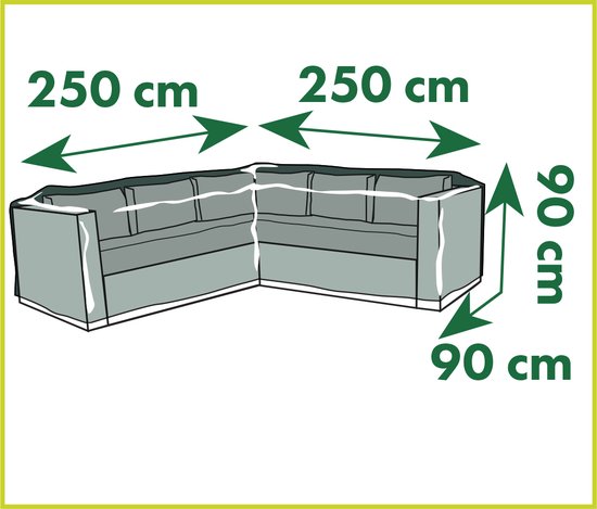 Nature - Tuinmeubelhoes - Beschermhoes voor loungeset L