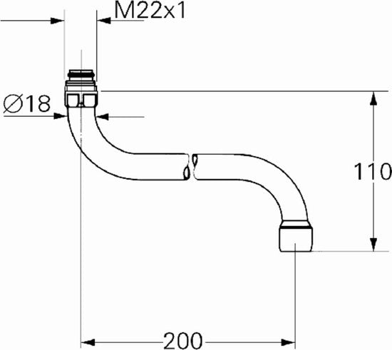 GROHE S-Uitloop 200 Mm