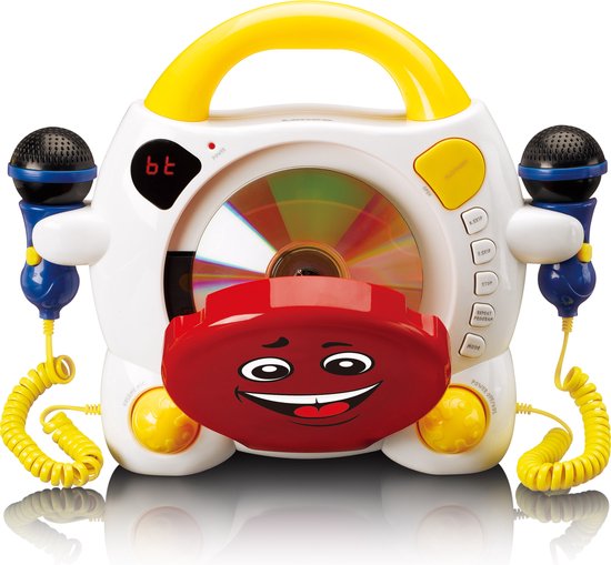 Lenco Karaokeset voor Kinderen – Draagbare CD-speler met Microfoons