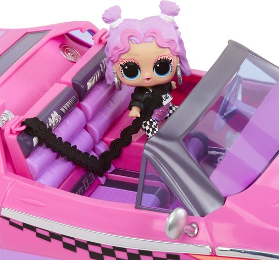 L.O.L. Surprise City Cruiser Auto - Roze/paarse cabrio - Met exclusieve minipop - Met modepop