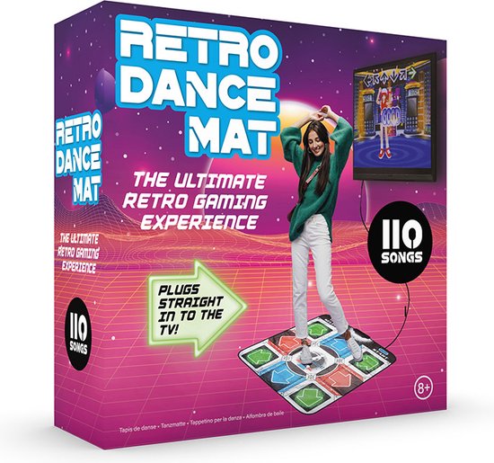 #Winning Plug & Play Dansmat voor één Speler - Dansmat - RCA Aansluiting - 9 Spellen - 110 Liedjes - 94433