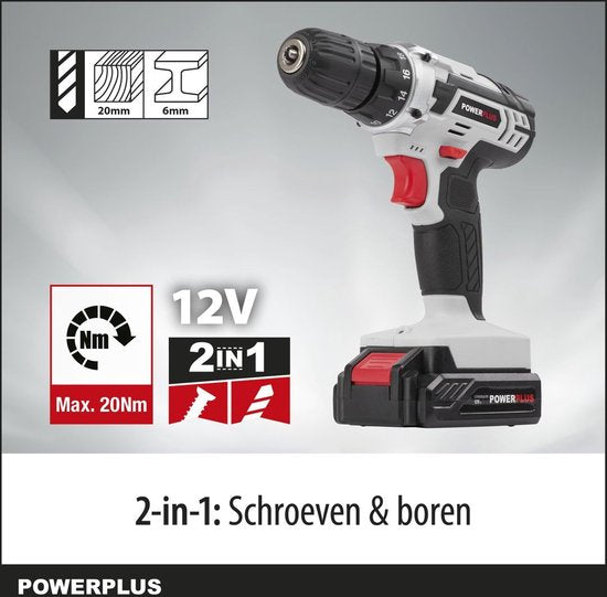Powerplus POWC1051 Accu boormachine - 12V