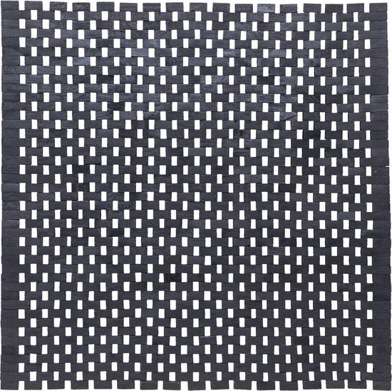 Sealskin Woodblock - Badmat 60x60 cm - 100% gerecycled hout - Teak Zwart