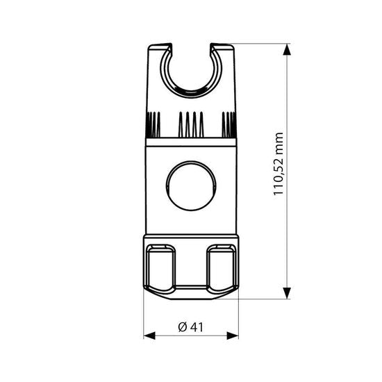 Tiger Glijmechanisme ø 19 mm - Chroom