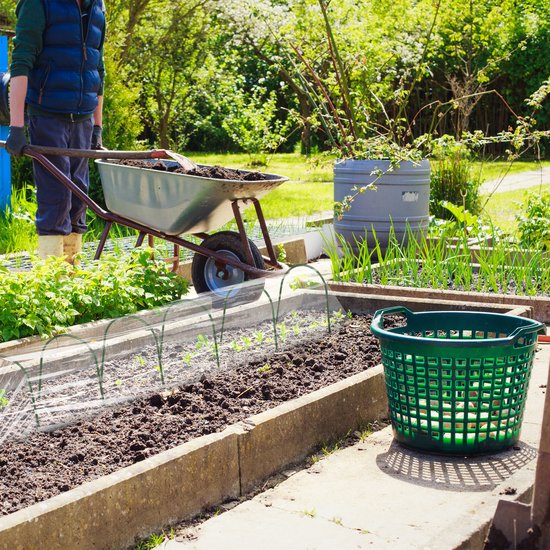 tunnelbogen - set van 6 - voor tunnelserre - 31 x 33 cm - groen