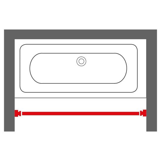 Sealskin Douchegordijnstang - 155-255 cm - Chroom