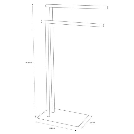 Sealskin Brix - Handdoekrek vrijstaand - Wit