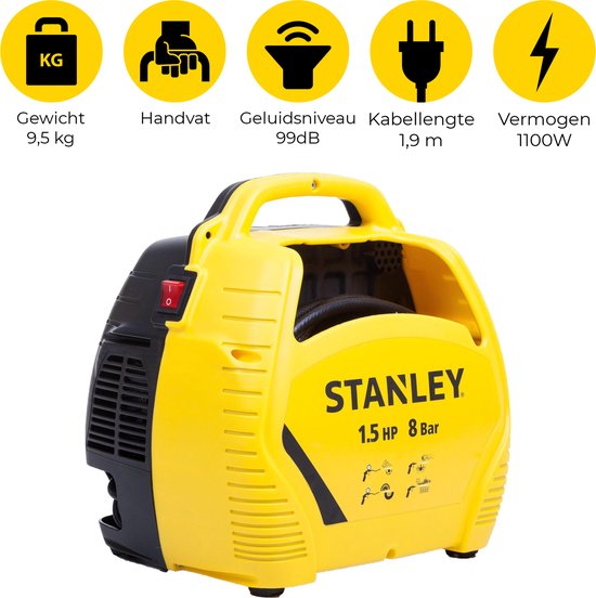 Stanley Compressor 8Bar - Luchtcompressor