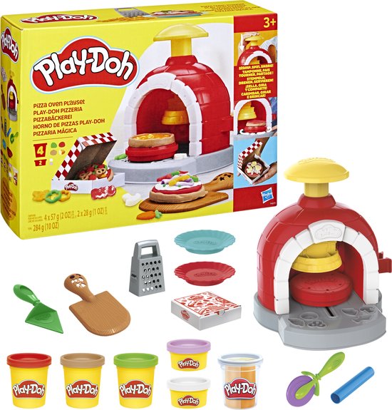 Play-Doh Pizza Oven Speelset - Boetseerklei - Inclusief 6 Play-Doh potjes - Knutselen voor kinderen
