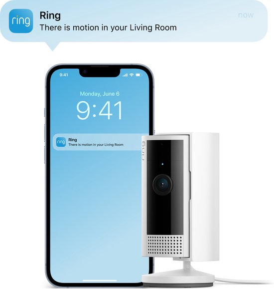 Ring Indoor Camera (2nd Gen) - Wit - Beveiligingscamera - Binnenshuis camera