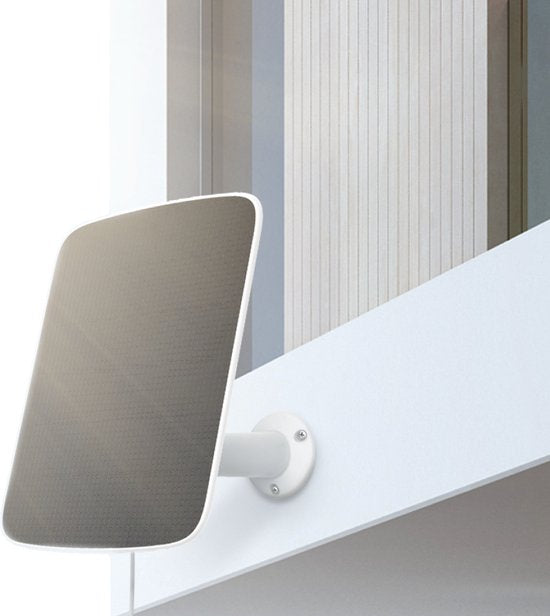 EZVIZ Solar Panel F - Zonnepaneel voor EZVIZ Beveiligingscamera - 4.2W - Weerbestendig IP65 - 4m Bereik - Wit