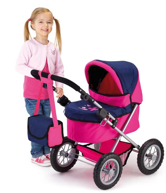 Bayer Design - Poppenwagen Trendy - Roze en Blauw