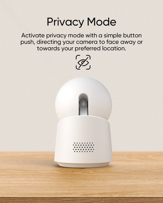 eufy Security - Indoor Cam C220 - beveiligingscamera met 2K resolutie en 360° PTZ