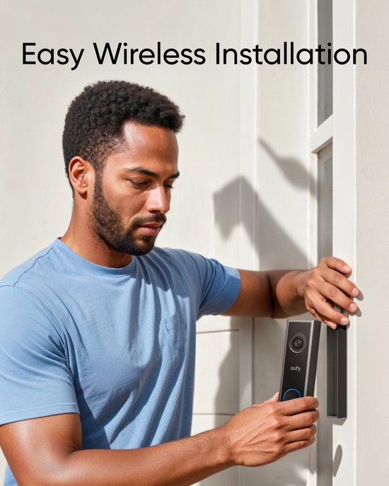 eufy C30 2K Draadloze Video Deurbel 2K FHD - Accu Zwart
