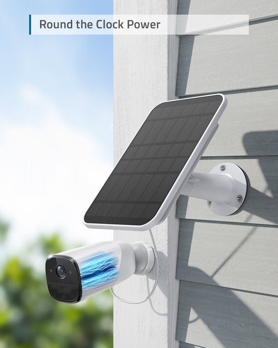 Eufy Zonnepaneel - Geschikt voor alle EufyCams - 2.6W - Wit