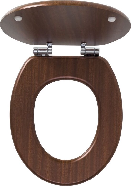 Tiger Douglas - WC bril - Soft Close - MDF / FSC - Walnoot