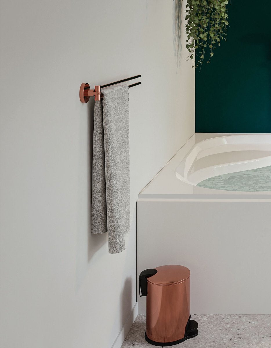 Afvalemmer Allibert Coperblink 25x16.8cm 3L Koper