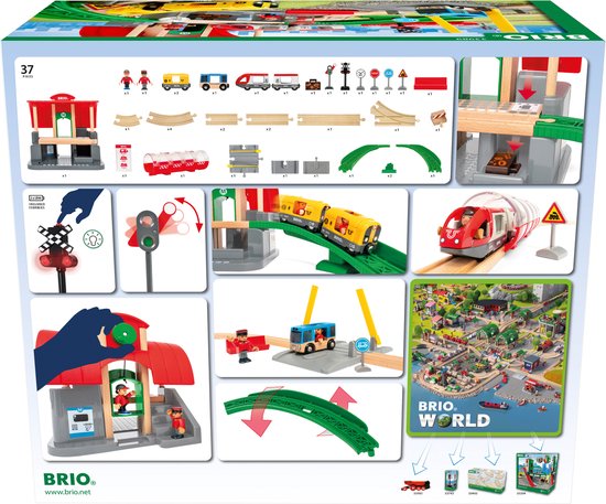 BRIO Centraal Stationset - 33989 - Treinbaan