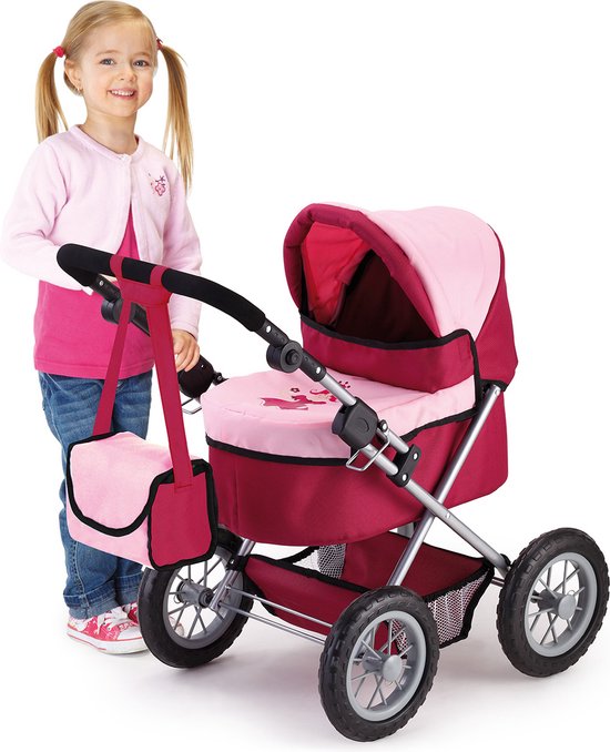 Bayer Design - Poppenwagen Trendy - Rood en Roze