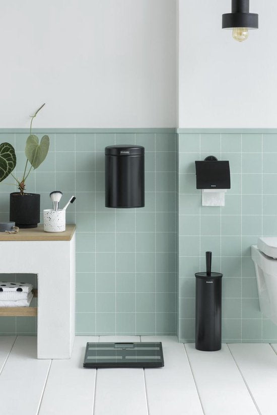 Brabantia WC Borstel - met Houder - Vrijstaand en hangend - Matt Black