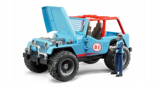 Bruder Jeep Cross-country terreinwagen met bestuurder 1:16 02541