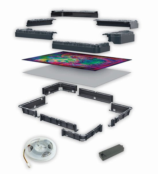 Clementoni - Puzzel - Stranger Things - Morphing Collection - The Upside Down - Puzzel met RGB verlichting en morphing effect - 520 stukjes