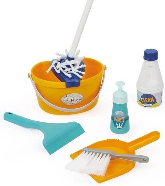 Ecoiffier Clean Home Schoonmaakkar met Stofzuiger
