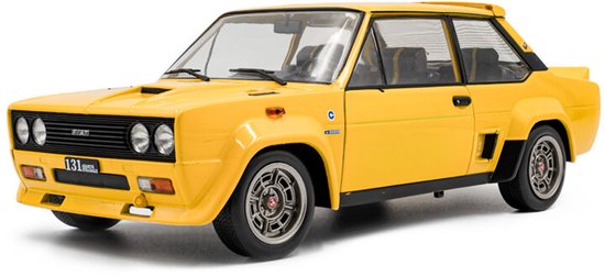 Fiat 131 Abarth '80, geel Solido schaal 1:18
