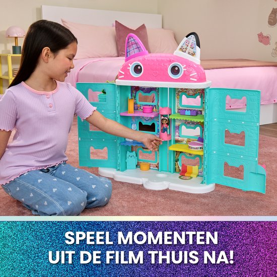 Gabby’s Poppenhuis De Film – Poppenhuis - + 60cm hoog - vanaf 3 jaar - met Speelfiguur & Accessoires