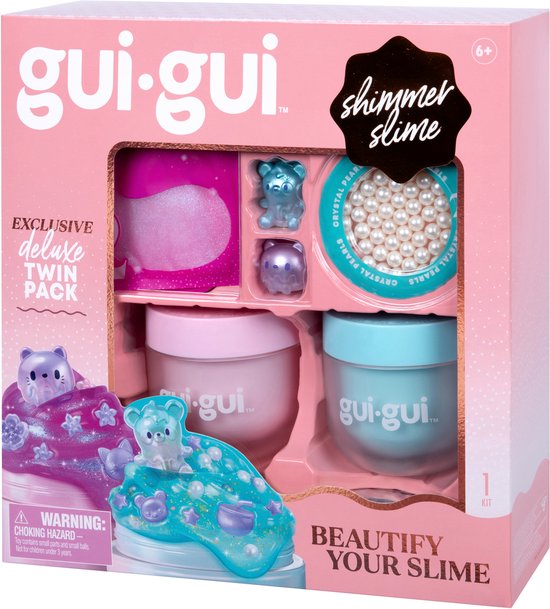Gui Gui Slijm - Shimmer Deluxe Duo pack - Maak je eigen sprankelende, geurende slime