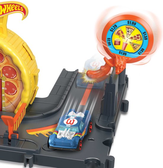 Hot Wheels City Explorer Speedy Pizza Pick-Up - Hot Wheels Uitbreiding - Hot Wheels Baandeel