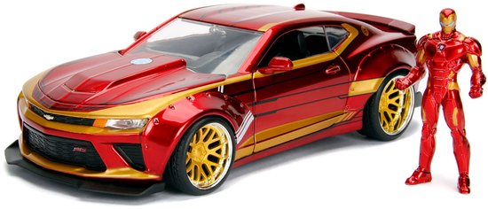 Jada Toys - Marvel Ironman 2016 Chevy Camaro SS - 1:24 - Die-cast - Vanaf 8 jaar - Speelgoedvoertuig