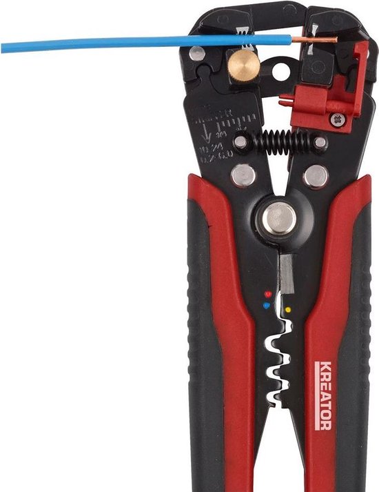 Kreator automatische draadstriptang 4 in 1 met knip en krimpfunctie Profi (KRT606006