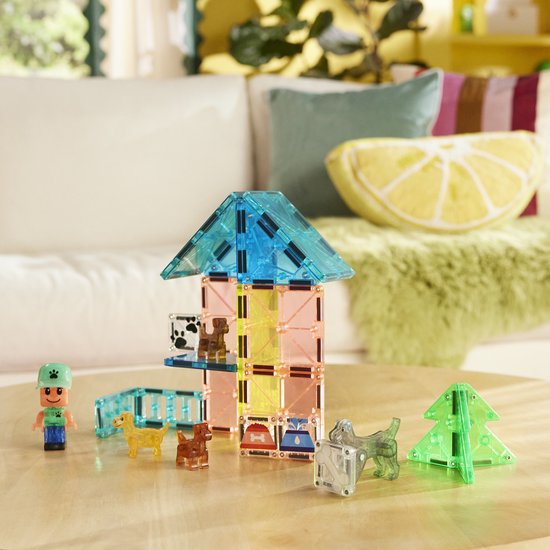 Magna-Tiles Puppy Park - Magnetisch bouwspeelgoed voor 3+ jaar - 27-delig