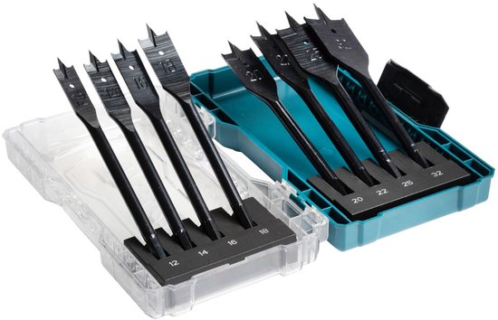 Makita Toebehoren - E-08698 - Platte houtboren - 8 delige set
