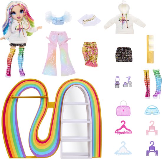 Rainbow High - Amaya's Rainbow Closet Playset - Kleurrijke Opbergoplossing