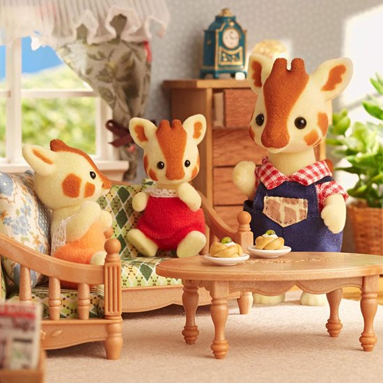 Sylvanian Families 5639 Familie Giraffe-fluweelzachte speelfiguren
