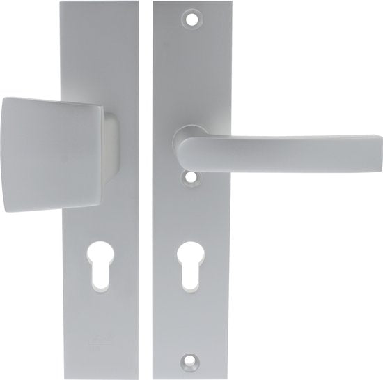 Starx Veiligheidsbeslag – Deurbeslag – Duwer /Kruk – Langschild – Aluminium – PC72 mm