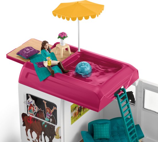 schleich HORSE CLUB - Paardenvrachtwagen - Paarden Speelgoed - 227 onderdelen - 42619