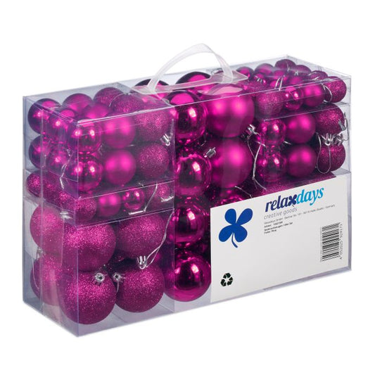 Kerstballen set van 100 3 groottes