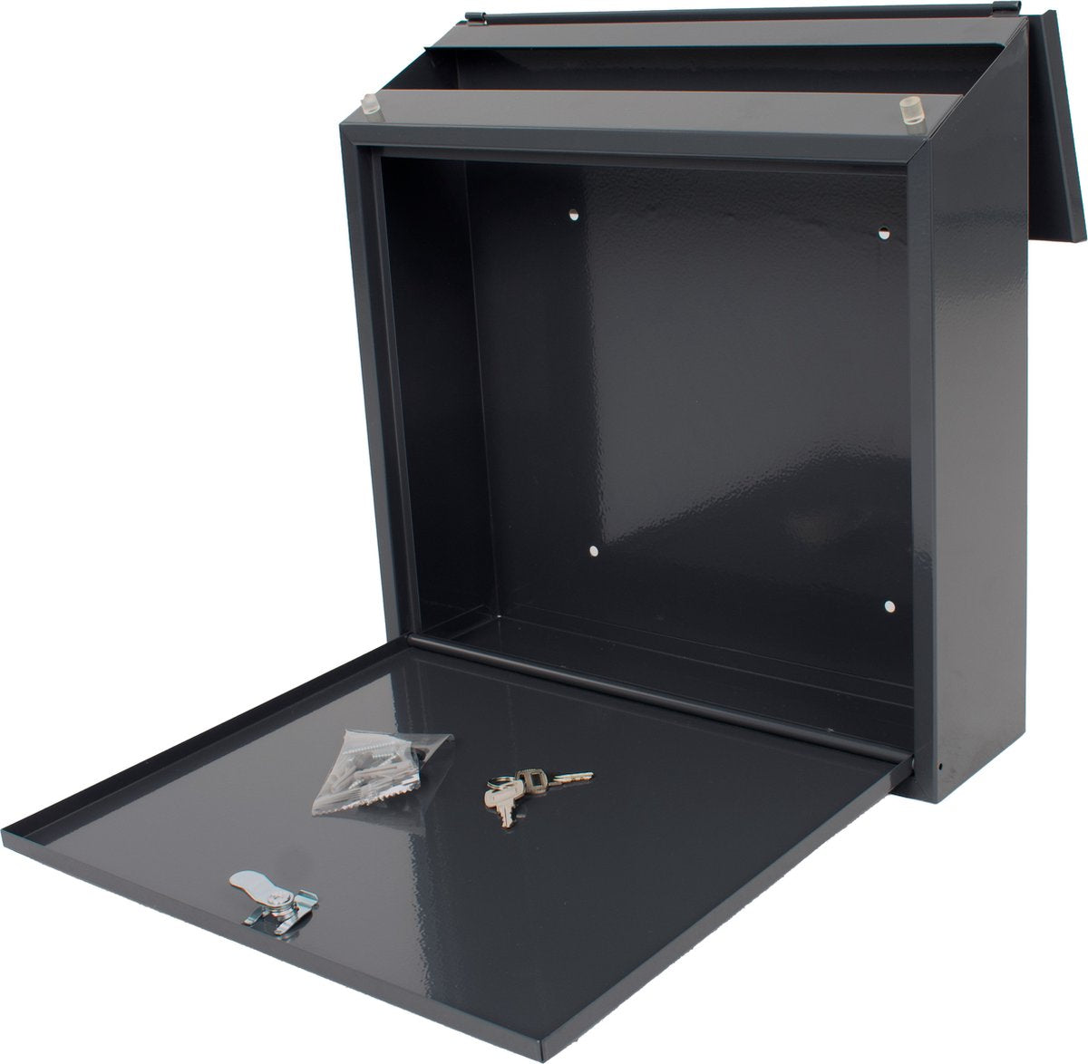 V-Part - Wandbrievenbus Malagan - Galvanized steel Powder Coated - antraciet - Brievenbus