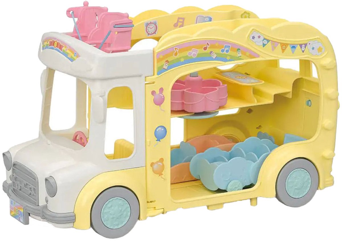 Sylvanian Families 5744 Regenboogbabybus- poppenhuisinrichting